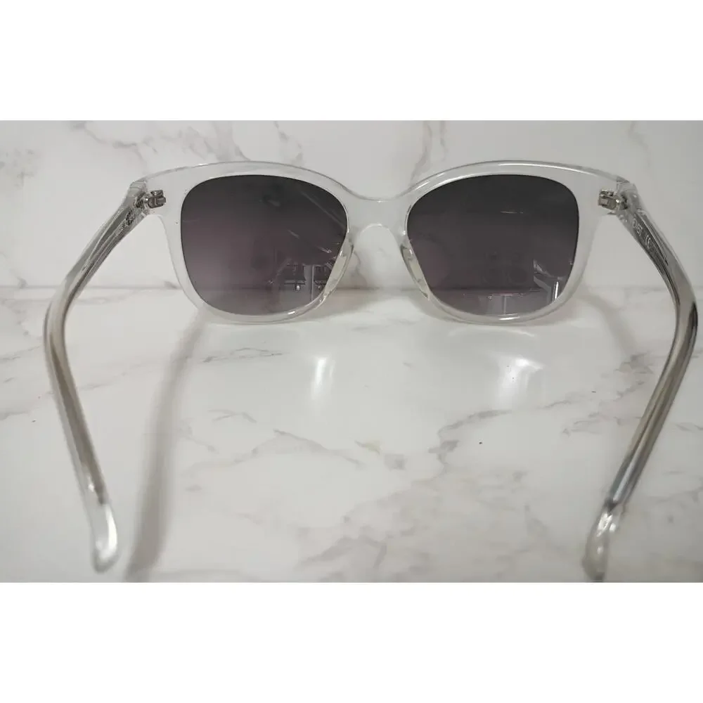 NEW Nine West Womens Clear /‎ Dark Gray Tinted Sunglasses